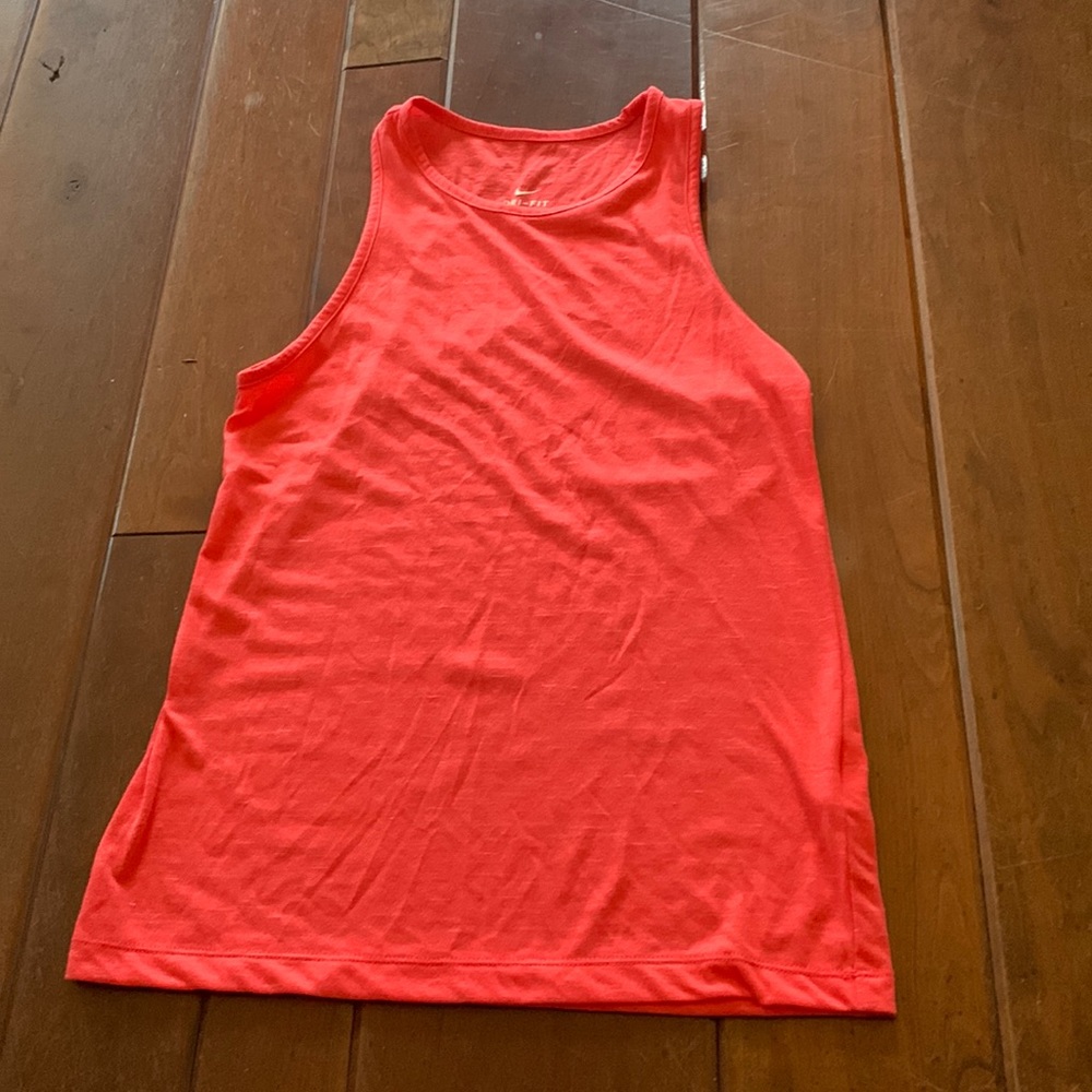Pink Nike Dri FIT tank top